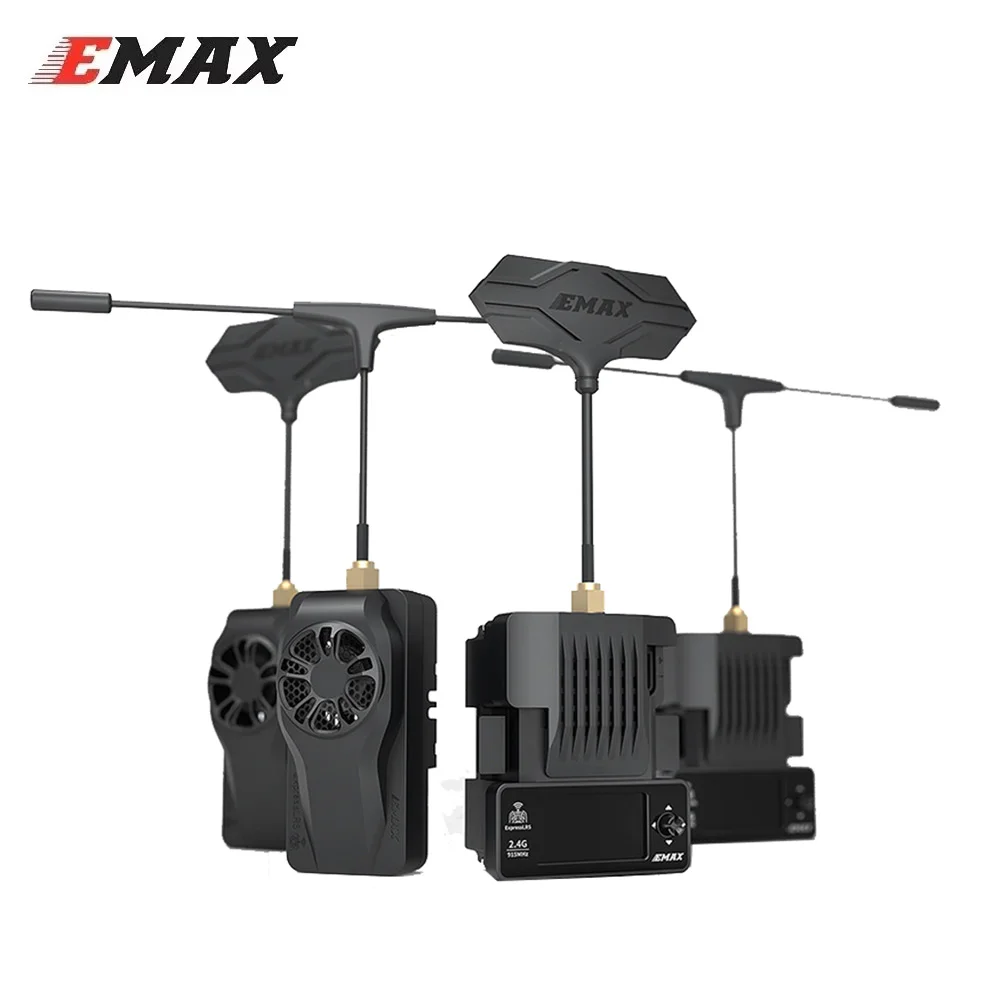 EMAX Aeris Link ExpressLRS ELRS TX Module 2.4G 915MHz With OLED Screen and Cooling Fan for RC FPV Drone