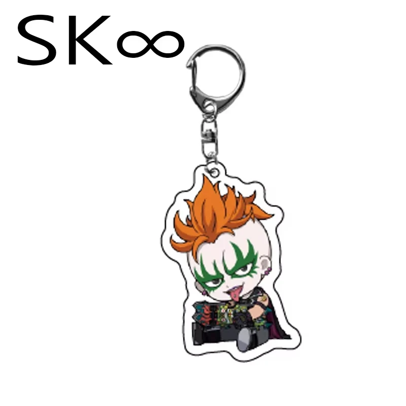 SK8 Anime SK EIGHT LANKA MIYA the Infinity Acrylic Finger Skate Boarding Keychain Cosplay School Bag Pendant Keyrings Gifts view 4
