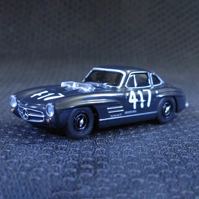 (no box) UCC 1:64 Benz 300SL 417 Mille Miglia Alloy Model Car Size 7.3*2.9*2cm Souvenir Static Display Collection Toy Gift