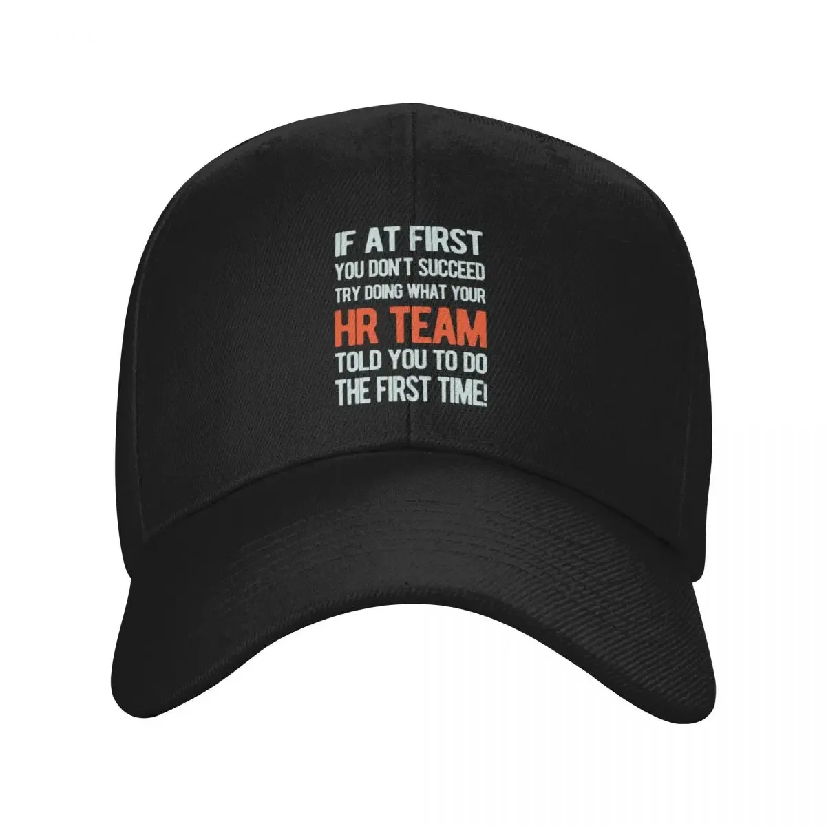 Funny Human Resources HR Baseball Cap beach hat Gentleman Hat Man Women's