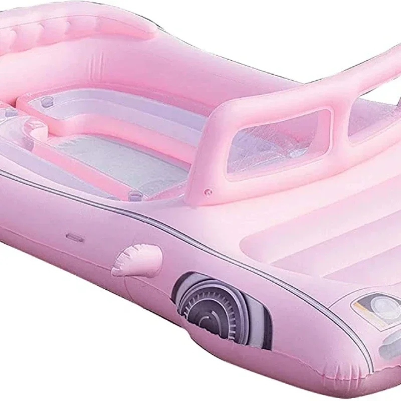 5m inflatable pool float Pool cruiser license plate car  Pink Limo Island water play equipment