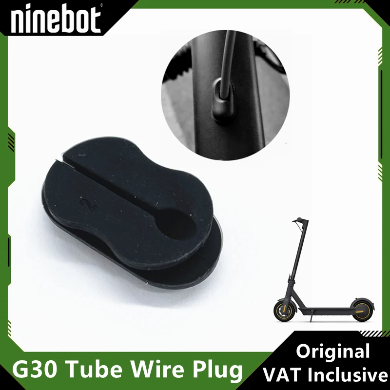 Original Inclined Tube Wire Plug For Ninebot Max G30 Electric Scooter Silicone Sleeve Waterproof Cover Case Dust Plug Replacemen