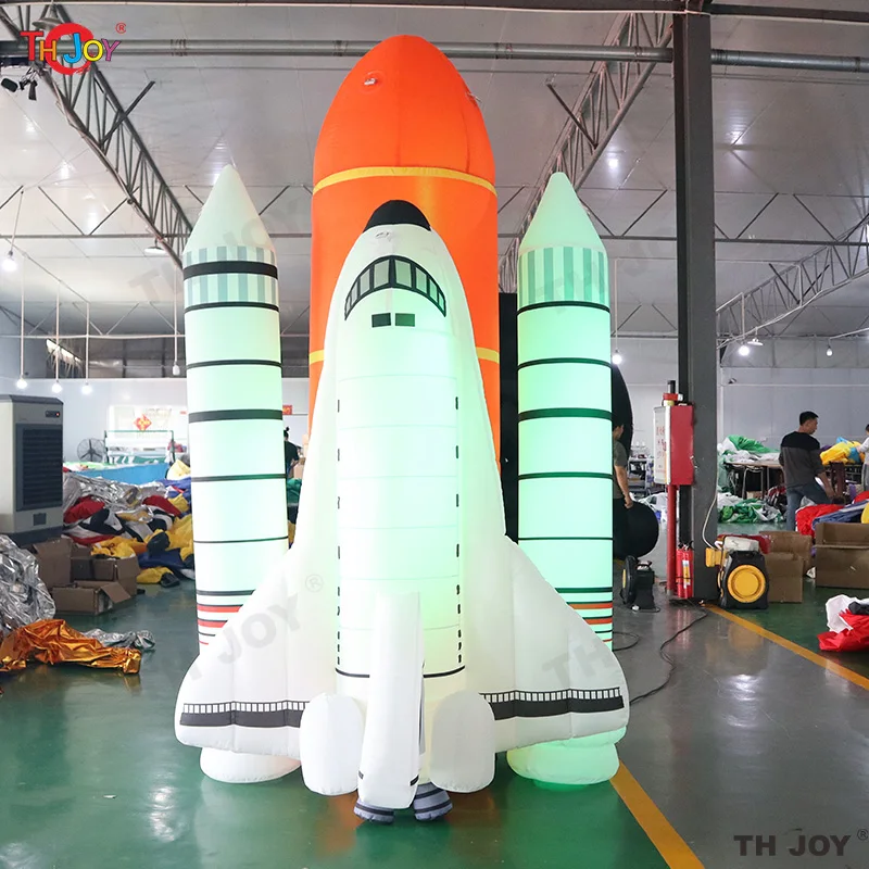 

Fast Air Shipping 8m 26ft Giant Inflatable Rocket Inflatable Rocket Launcher Inflatable Rocket Spaceship Model With Led Light