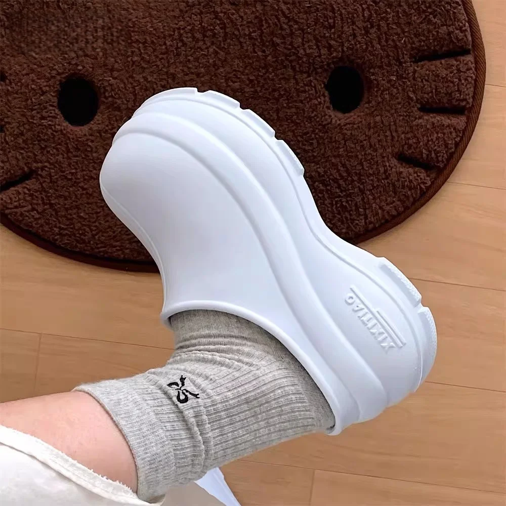 

Casual Women's Chef Mules Slip-On Outdoor Wear Spring Summer Flat Heel EVA Comfortable Slippers Half Slippers Trendy Footwear