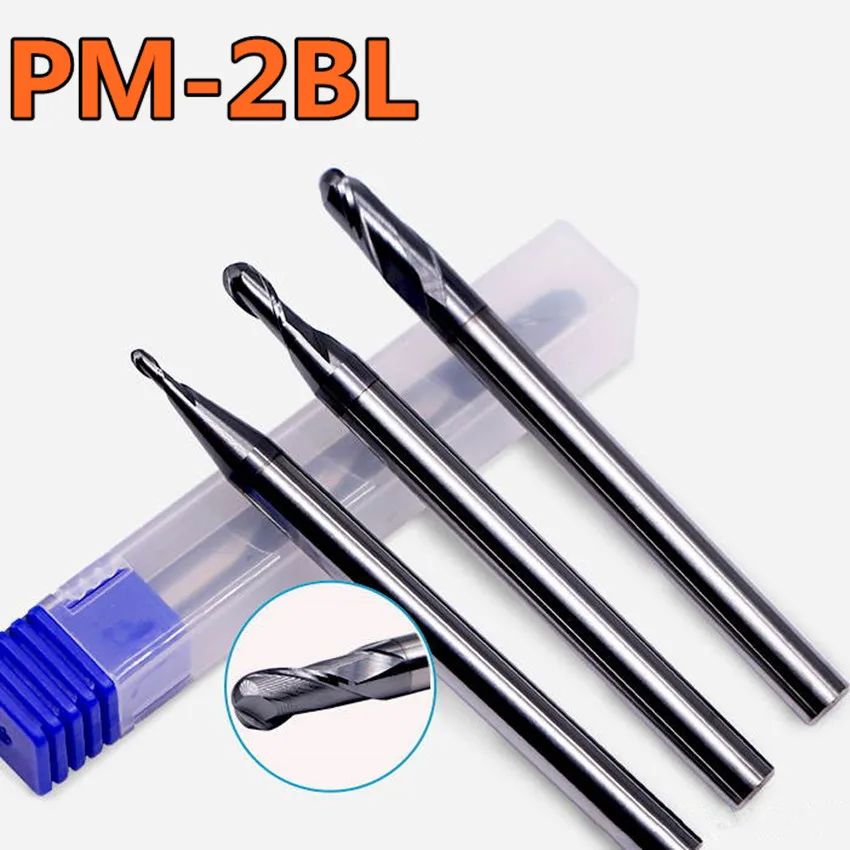 

PM-2BL-R1.25/PM-2BL-R1.75/PM-2BL-R2.75 PM-2BL-R1.25 R1.75 R2.75 ZCC.CT End Mills 2 Flute Straight Shank Ball Nose End Mills