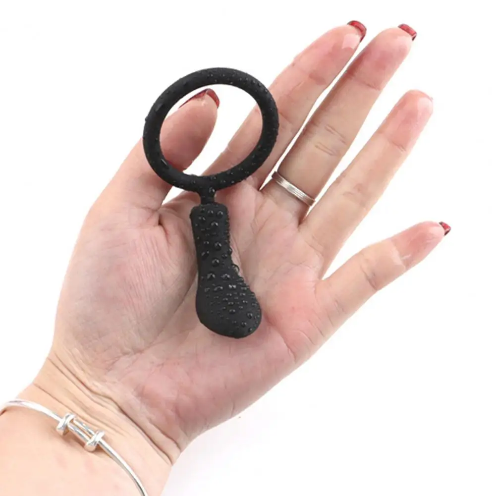 Penis Corrector Semen Locking Foreskin Ring Soft Penis Delay Ring Silicone Delay Ejaculation Lock Ring for Male Masturbators