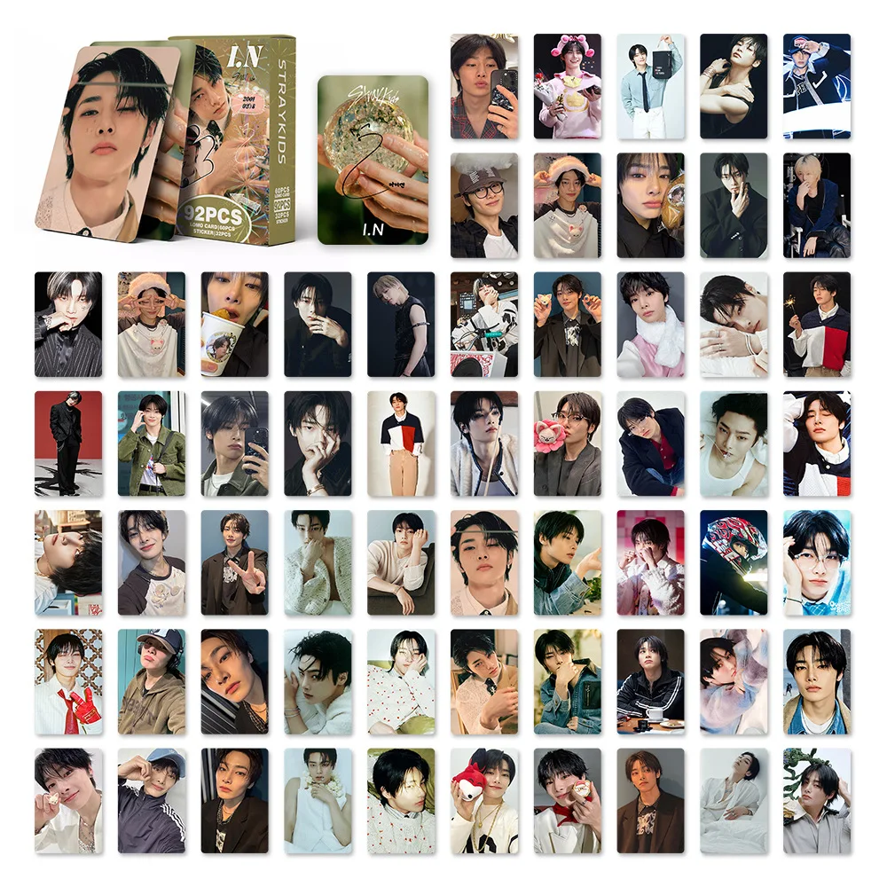 92 بطاقة صغيرة للمشاهير الكوريين، بطاقات تهنئة "هولو" جديدة، ملصقات، بطاقات لومو، بطاقات صور المشاهير القابلة للجمع #6