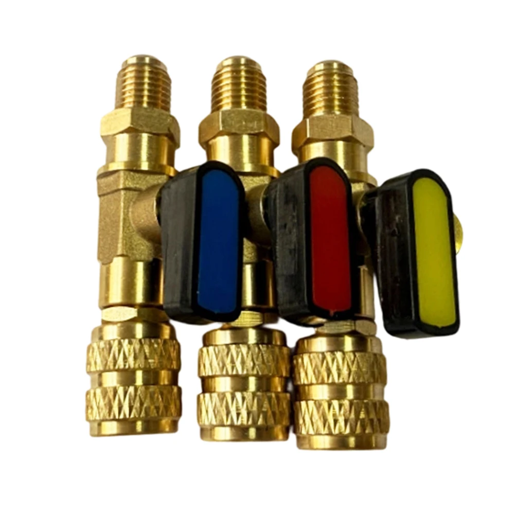 Air Conditioning Refrigerant Ball Valve Adapter 1/4