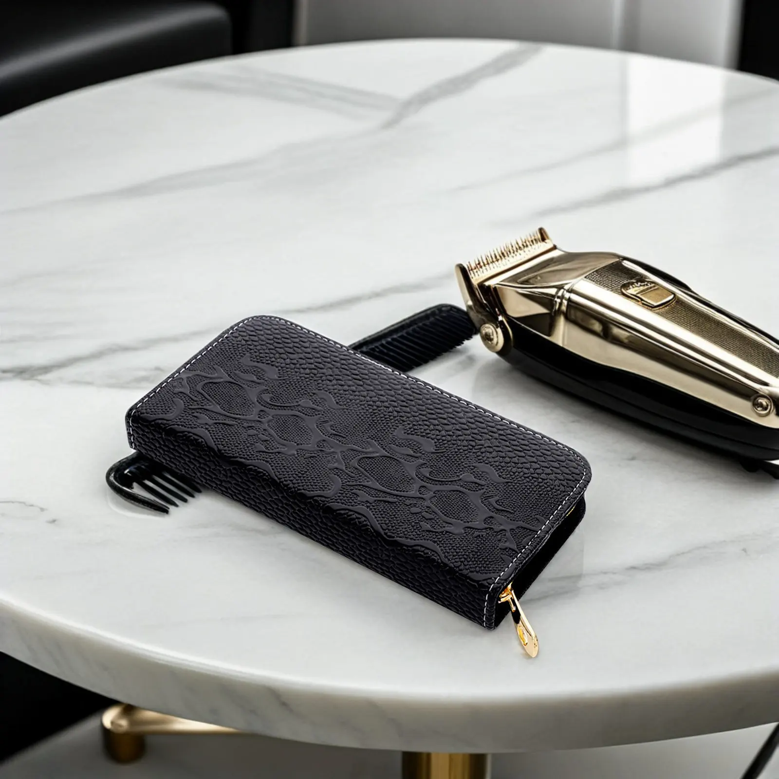 

Stylish Hairdresser Scissor Case Compact Hand-Held Scissor Pouch for Hairstylists Barbers Professional Hair Cutting Tool Storage