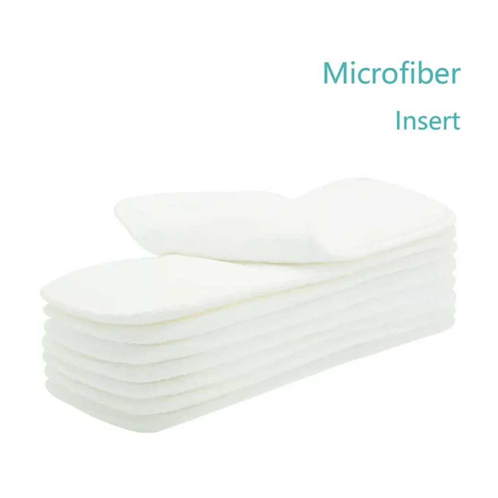 Cloth Diaper Inserts 3 Layers Microfiber Nappy Inserts 35x13.5cm Use Together With Pocket Cloth Diaper One Size