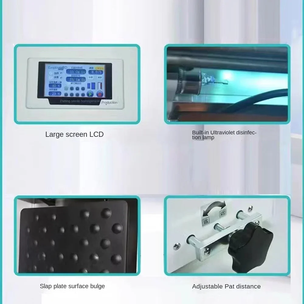 HX-4 مختبر قابل للتعديل الخالط التلقائي المعدة خلاط خلاط صفعة الغذاء الضرب الخالط آلة 200 واط 110/220 فولت