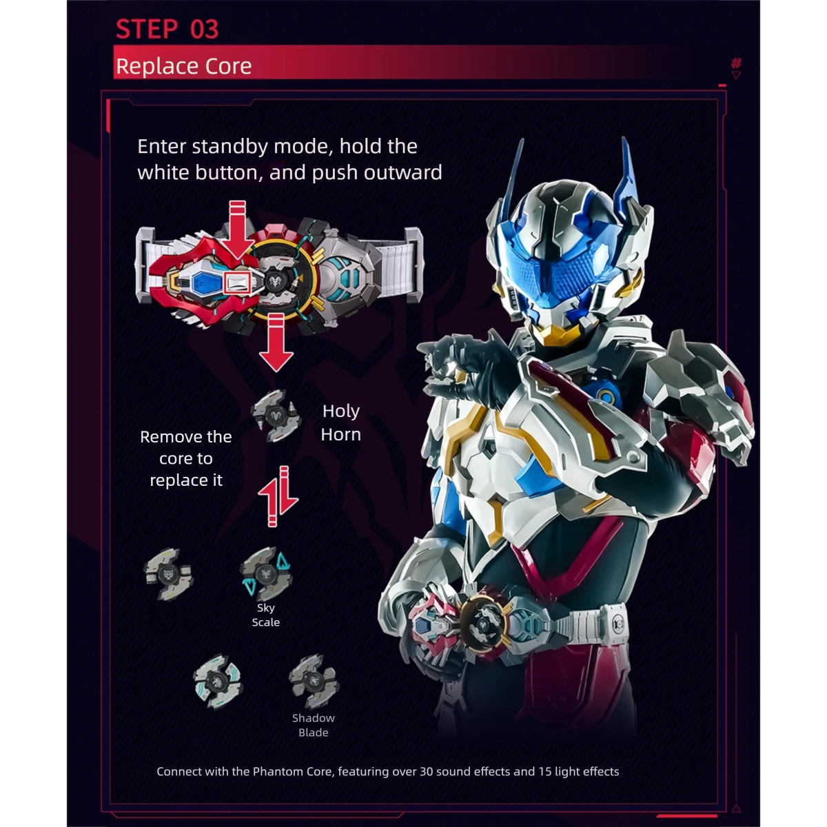 

HIPLAY Nuclear Gold Reconstruction DMJ20251017 XTREME VANGUARD God Connector Baatar Belt 1/1 Scale Replica
