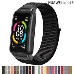 Nylon bracelet For Huawei Band 6 Strap 6 Pro correa Smartwatch accessories Replacement belt Breathable Sport Honor Band 6 Strap