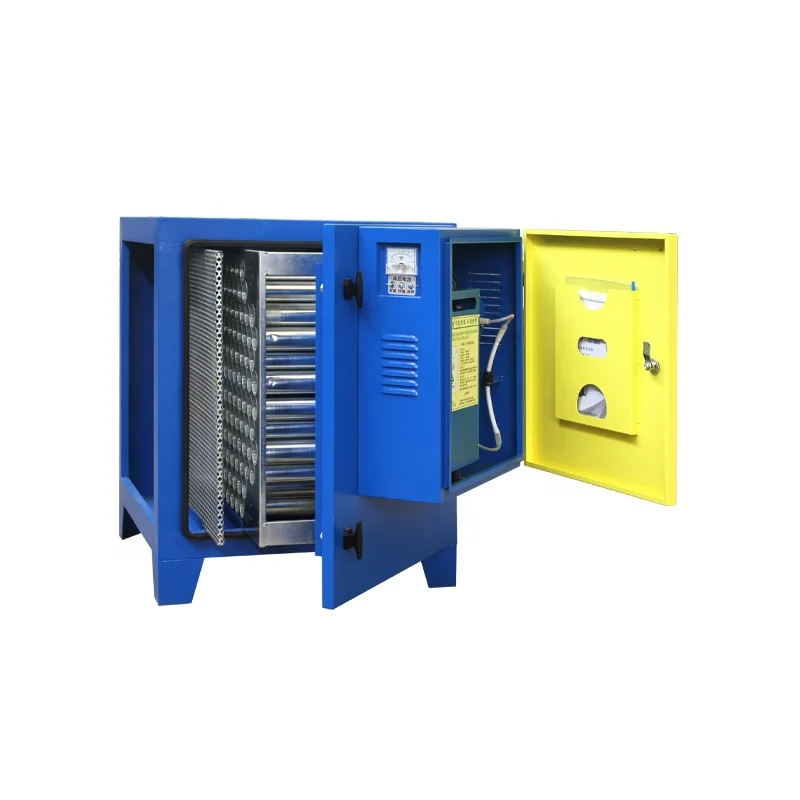Kitchen Exhaust Oil Mist Collector for Restaurant Hotel Electrostatic Precipitator Smoke Filter  Disposal Machinery for