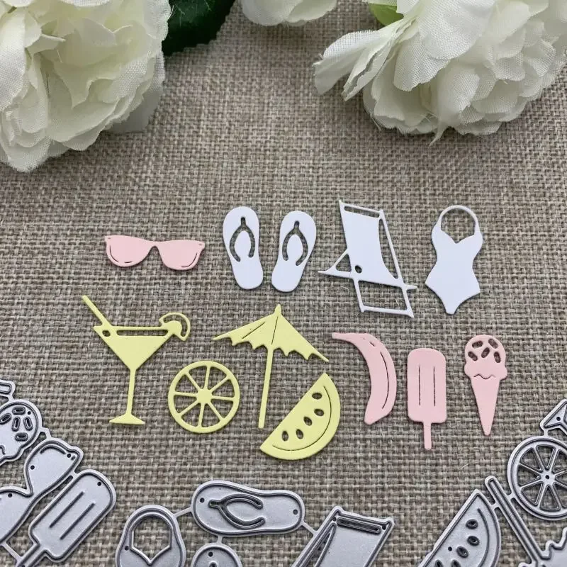 Vacation beach bikini Metal Cutting Dies For DIY Scrapbooking Decorative Embossing Handcraft Die Cutting Template Mold