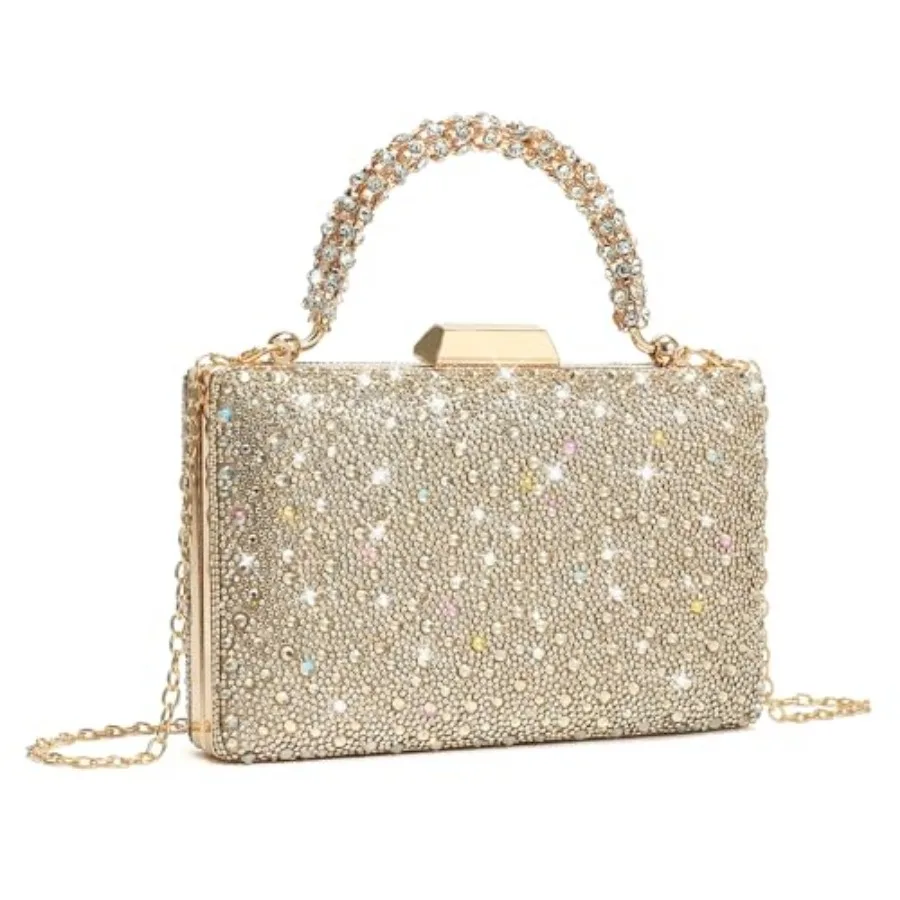 

CARIEDO Women's Sparkling Clutch Purse Elegant Glitter Evening Bags Bling Evening Handbag for Dance Wedding Party Prom Bride