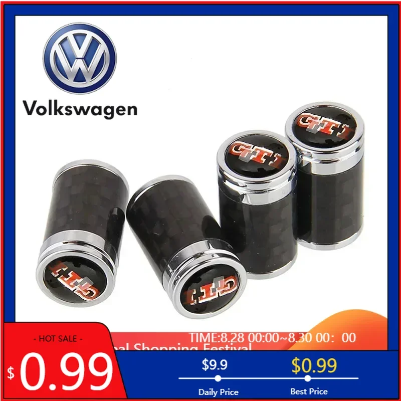 

Новинка 2026 года: комплект из 4 колпачков для ниппелей колес для Volkswagen Passat, Tiguan, Golf, Bora, Jetta, Beetle, Scirocco, Sharan, Sagitar (защита от пыли)