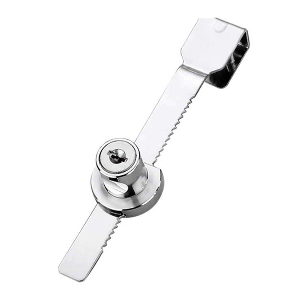 As Shown In The Figure Sliding Glass Door Lock Glass Door Lock Chrome Plated Finish No Drilling Installation For Glass Doors