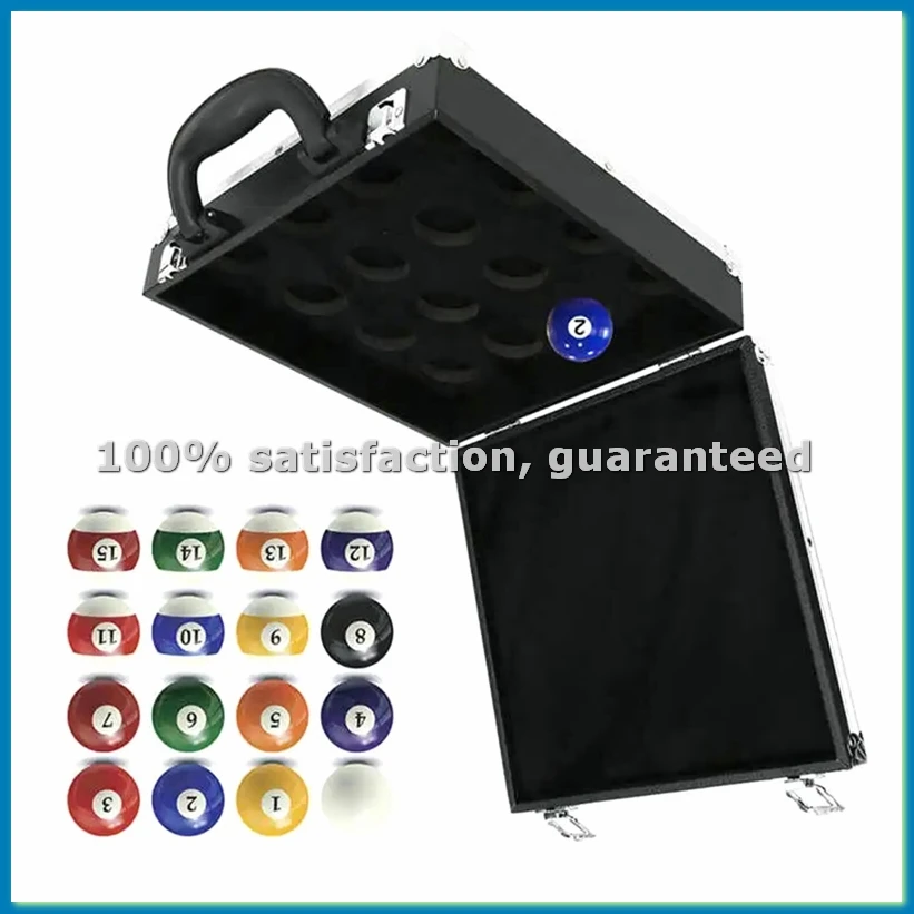 

Коробка для хранения бильярдных шаров, футляр для 16 шаров для бильярда и снукера, сумка для переноски, аксессуары для тренировок на столе - ANKL