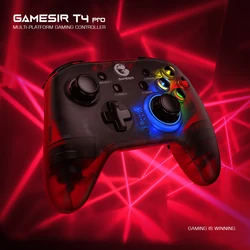 GameSir-mando inalámbrico T4 Pro para Nintendo Switch, Mando de juegos inalámbrico con Bluetooth 2,4G, Apple Arcade, MFi, teléfono Android