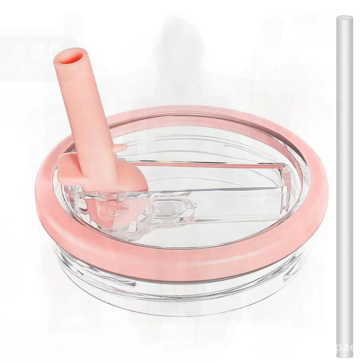 

40oz Tumbler Lid Replacement Leak-Proof Spill-Proof Flip Straw Cup Lid Water Bottle Accessories