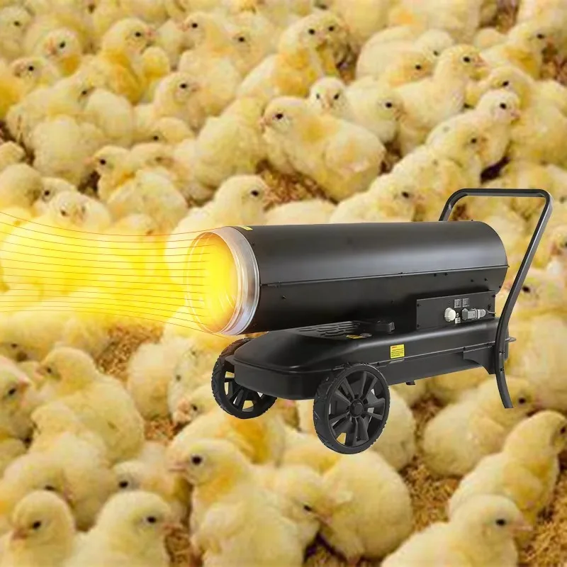 

【Best-selling】Automatic Heating Equipment Animal Poultry Husbandry Industrial Hot air Blower Direct Fuel Oil Fan Heater 220v Ind