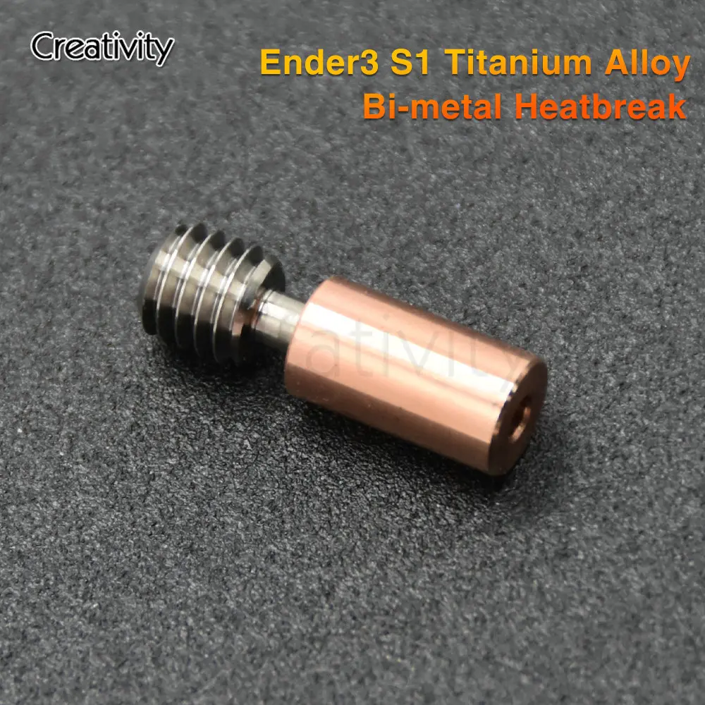 Ender 3 S1 Bi-metal Heatbreak Titanium Alloy Throat Stainless Steel Throat Bimetal Heatbreak Compatible For Ender3 S1 3D Printer