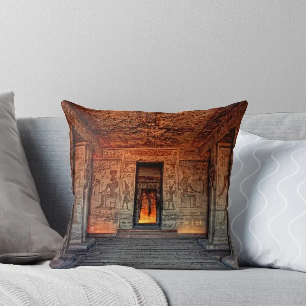 

Temple of Hathor and Nefertari Abu Simbel Throw Pillow New year Anime Cushions For Decorative Sofa Covers For Sofas