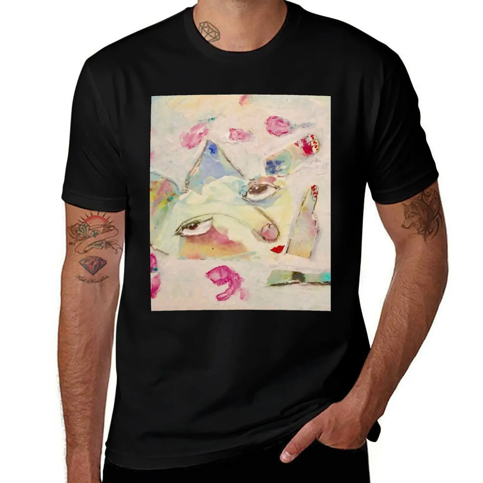 

Milk Bath with Roses T-Shirt men t shirt cotton 100% man t shirt cotton high quality T-Shirt