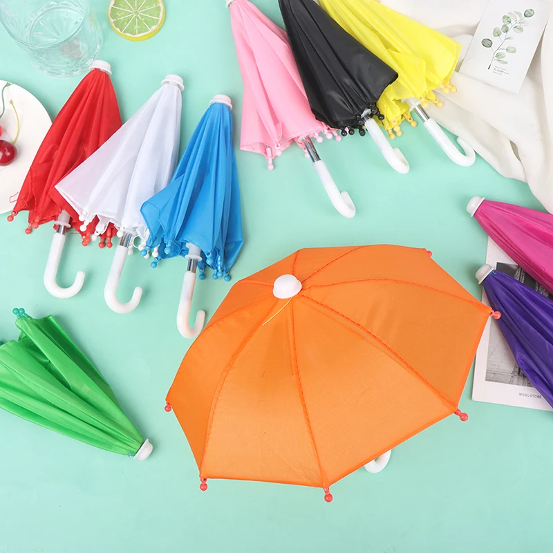 22cm bunte Puppen schirme Spielzeug Regen bekleidung für 18 Zoll Puppe Mädchen Zubehör