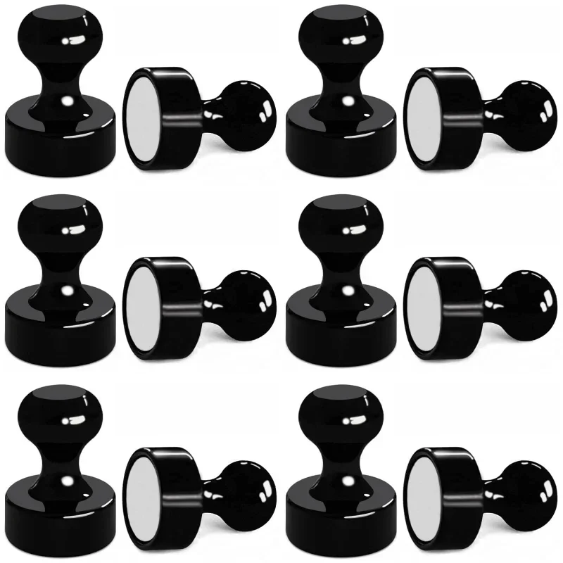 

3-12 pcs Super Strong Neodymium Magnetic Pushpins Sucker Thumbtack Durable Steel Magnet Push Pin for Refrigerator Whiteboard