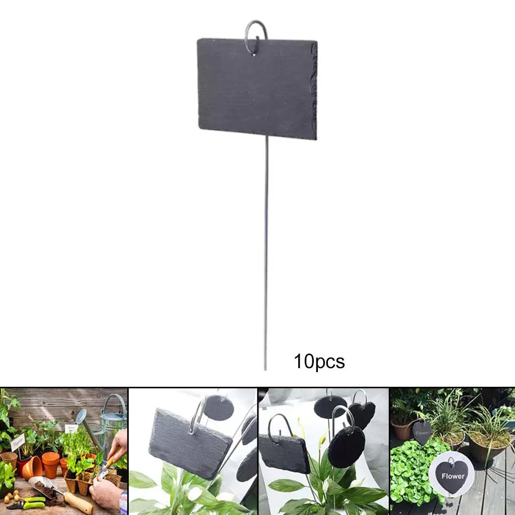 Plant Labels Slate Garden Signs Pack of 10 Slate Novelty Custom Tags Gift Labels