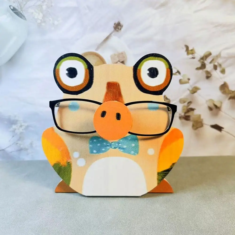 Cute 3D Animal Glasses Rack Cartoon Handmade Sunglasses Display Rack Hand Carved Wood Eyeglasses Show Stand Adults