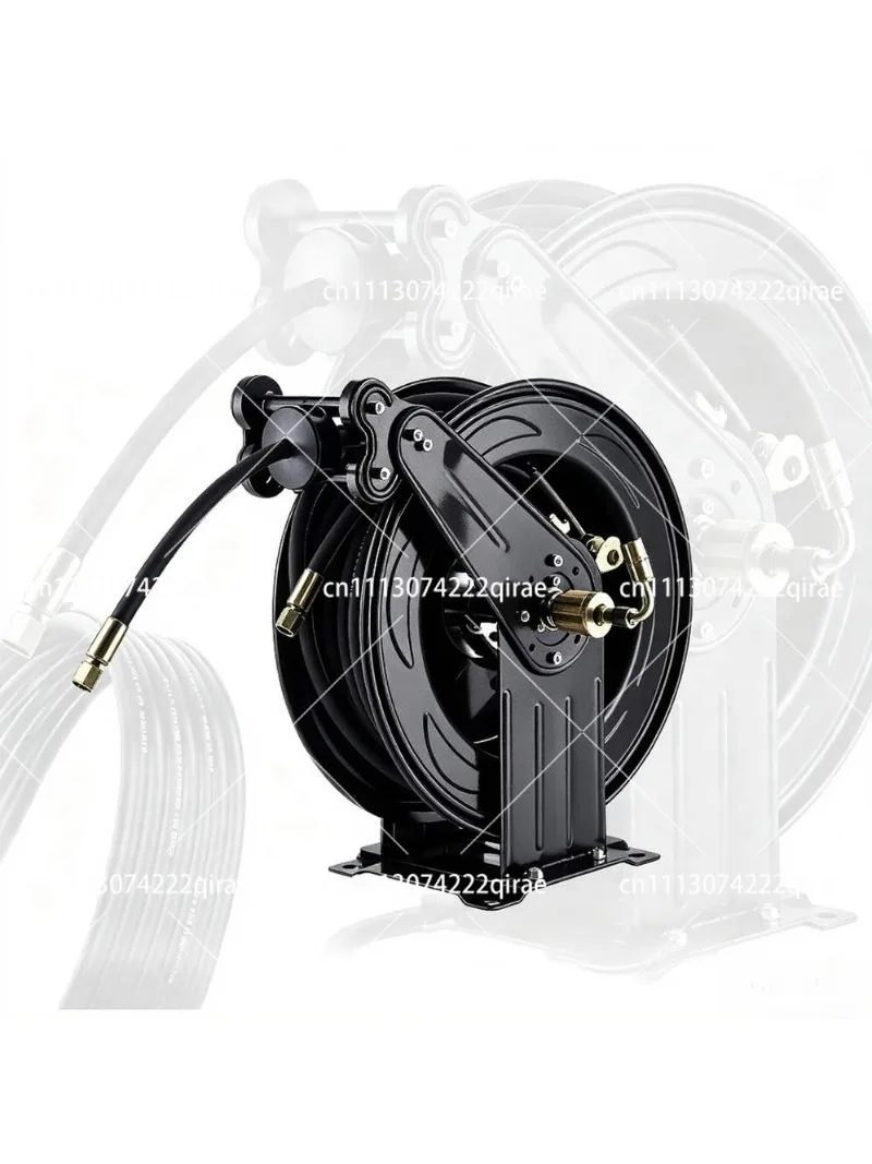 35m Automatic Retractable High Pressure Hose Reel, Steel Wire Water Pipe Empty Drum for Car Wash Cleaning Equipment