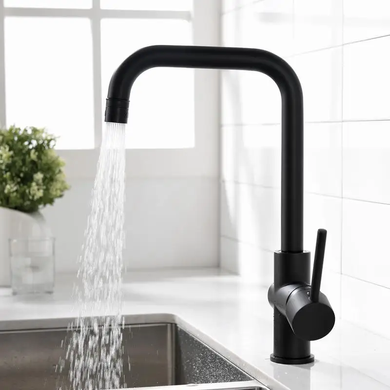 

Single Handle Kitchen Faucet for 1 Hole Sink, Durable and Stylish Design, Easy Installation, Water Efficient, Perfect for
