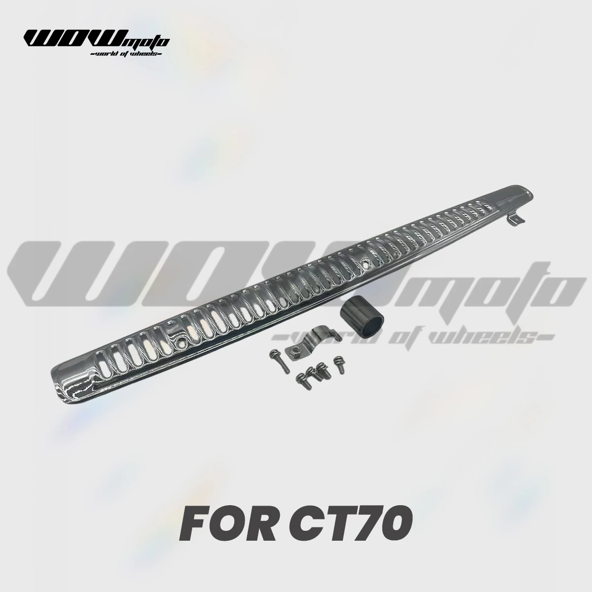 

CT70 Muffler Heat Shield Exhaust Pipe Cover DAX Parts Motorcycle Accessories K0 Rear Chrome muffler Heat Shield Heat Cover