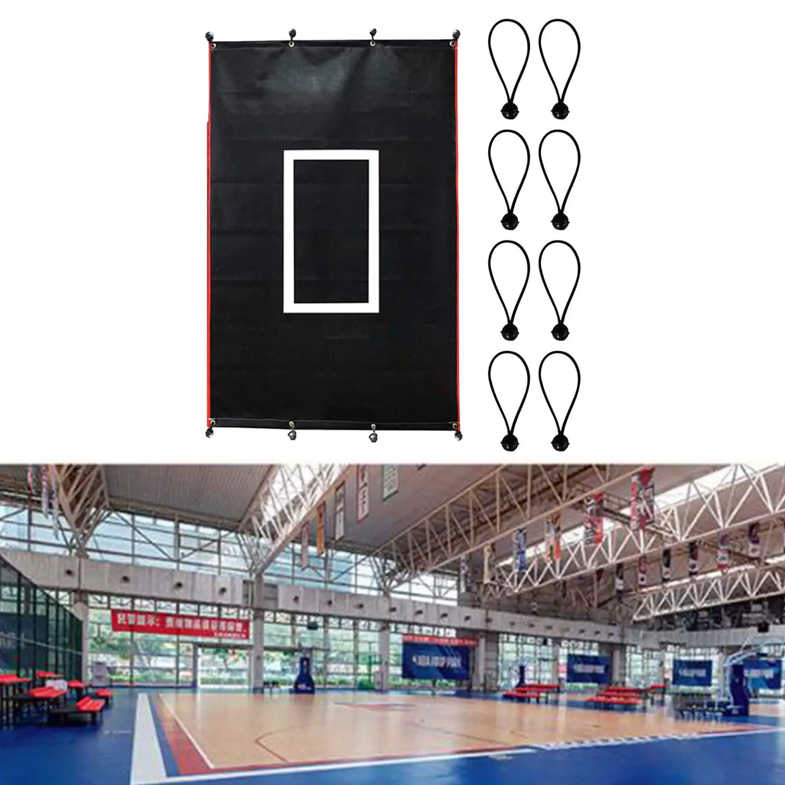 

Outdoor Baseball Batting Cage Backstop Durable Strike Zone Target Mat for Softball Training Home School Sports