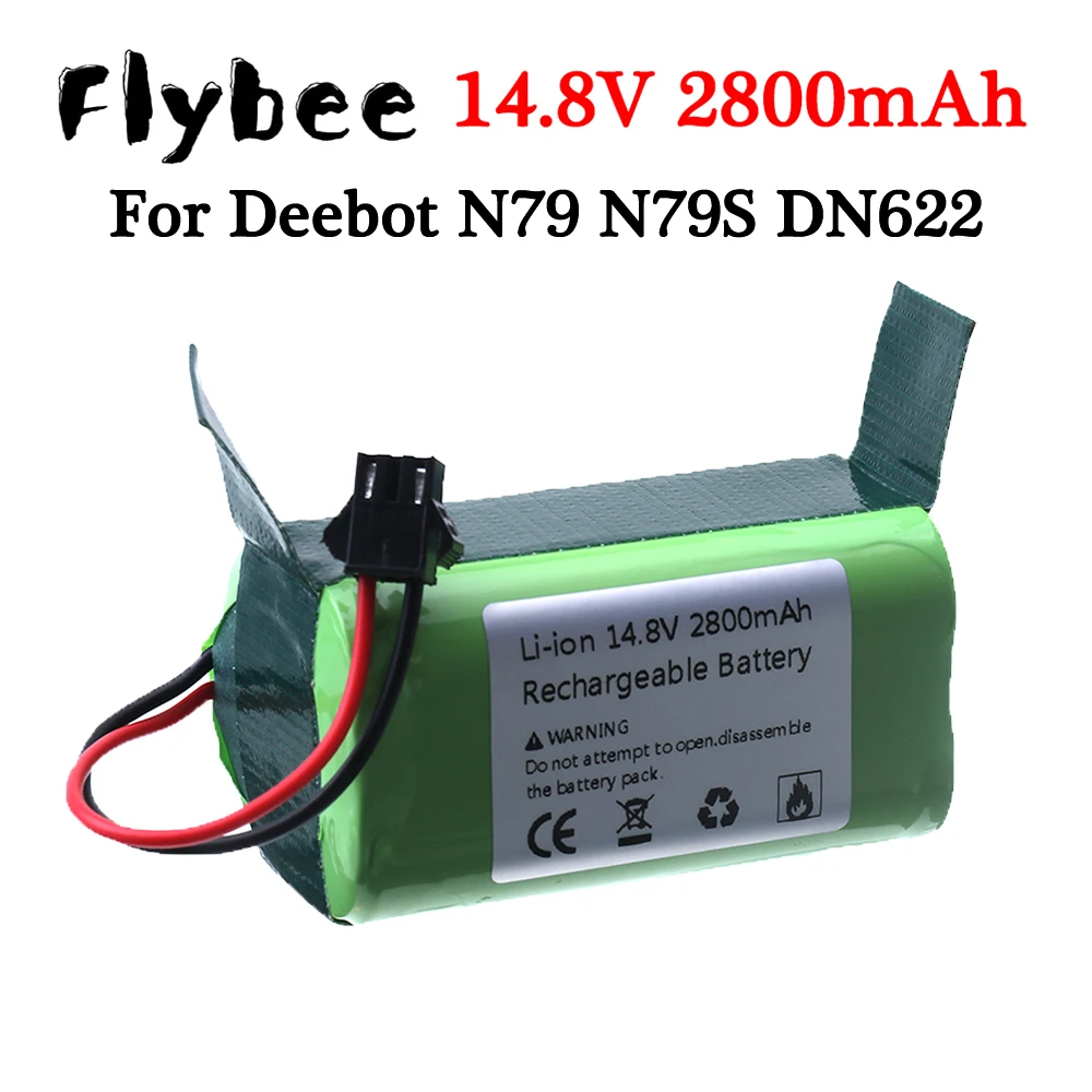 

Литиевая батарея 14,8 В, 2800 мАч, 18650 для Conga Excellence 990 Ecovacs Deebot N79 N79S DN622 Eufy RoboVac 11 11S RoboVac 30 и т. д.