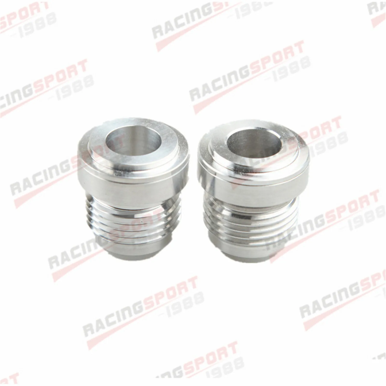 2PCS AN4 AN6 AN8 AN10 AN12 AN16 AN20 Aluminum Weld On Bung Hose Fitting Adapter