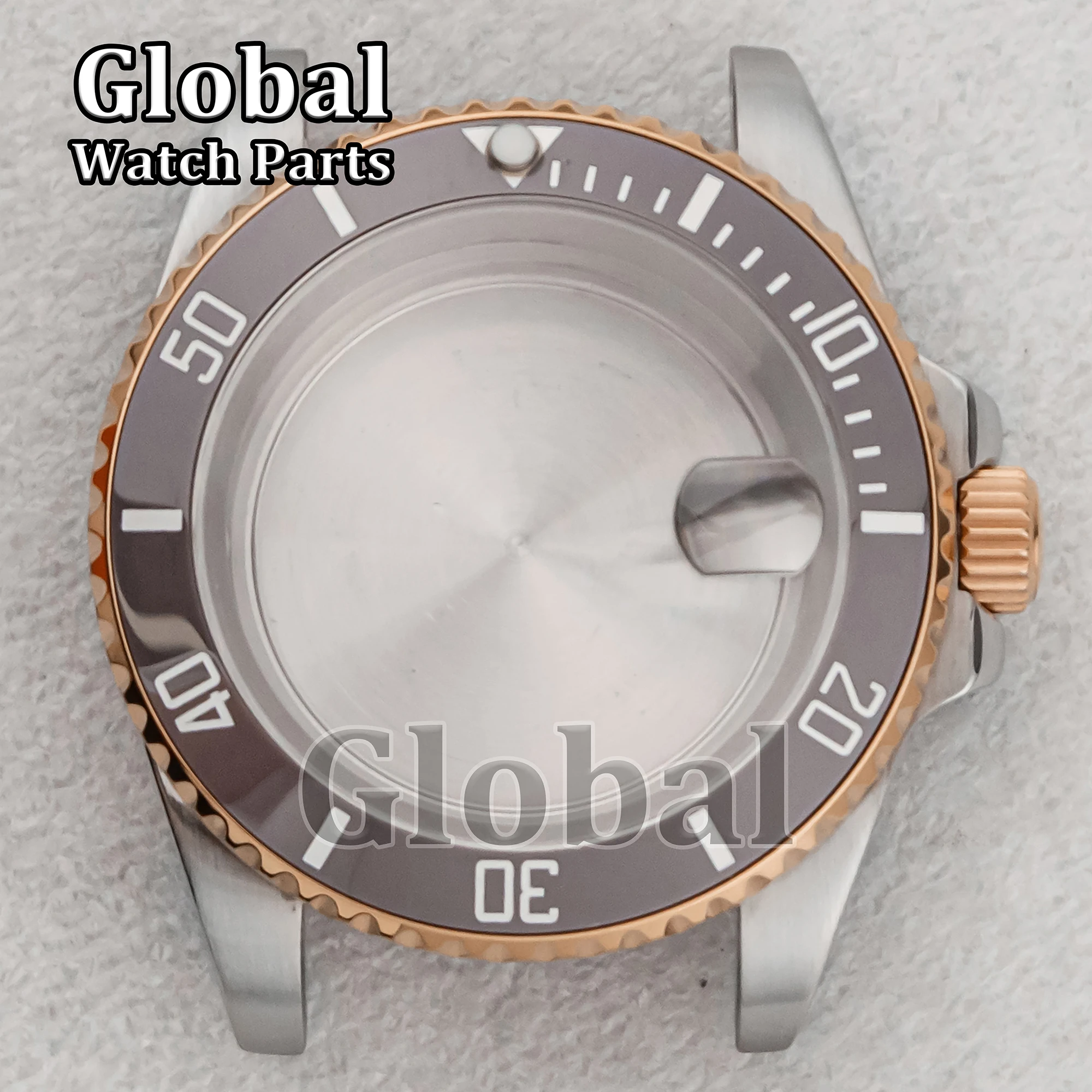 

For SUB GMT 40mm Case Fit NH35 Movement Stainless Steel Watch Case Ceramic Ring Sapphire Glass Watch Modification Accessories