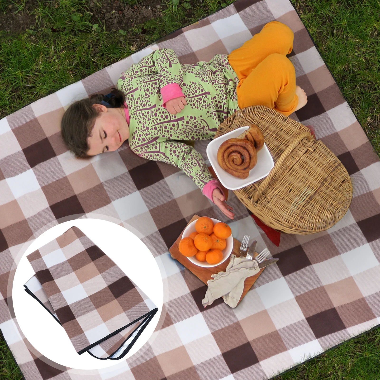 

Mat Bright Color Durable Material Protect Wet Sand Grass Outdoor Beach Picnic Blanket Picnic Blanket