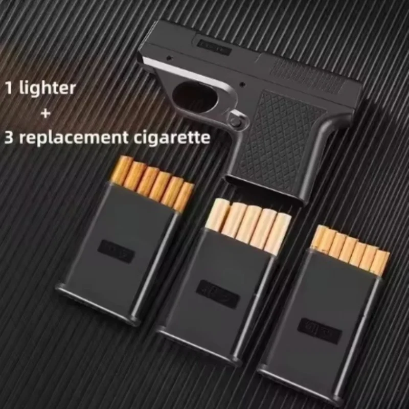 NewThree سعة حامل السجائر يندبروف رذاذ أخف الرجال هدية ملحق السجائر #5