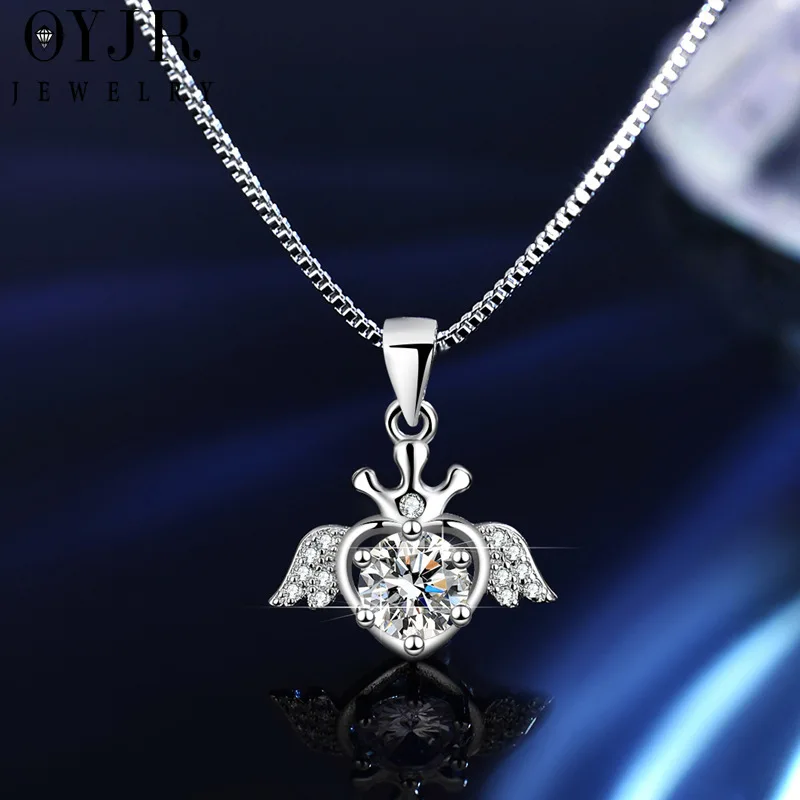 

OYJR Silver Plated Angel Necklace Jewellery Gift