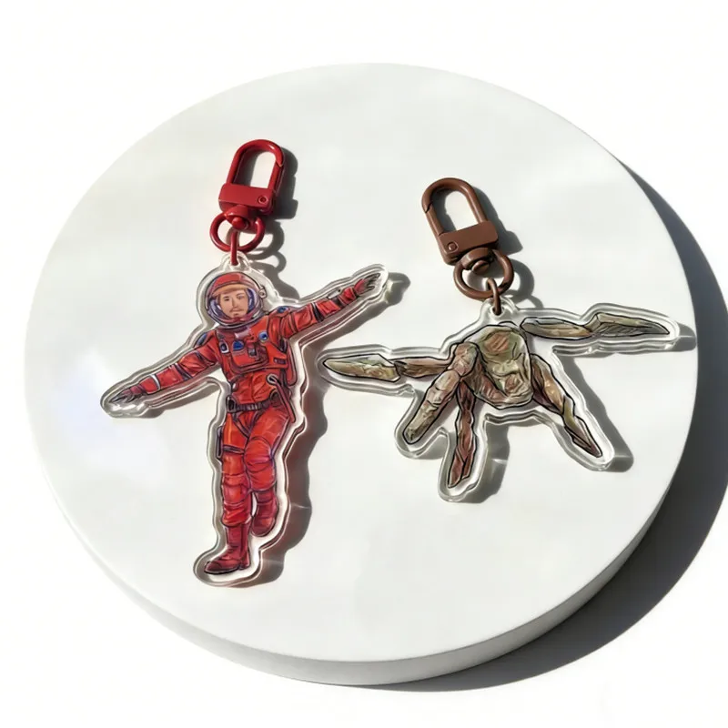 Llavero Project Hail Mary Shaker - Charm acrílico de Grace y Rocky - Bonito merchandising de libro de ciencia ficción - Regalo para fans de Andy Weir