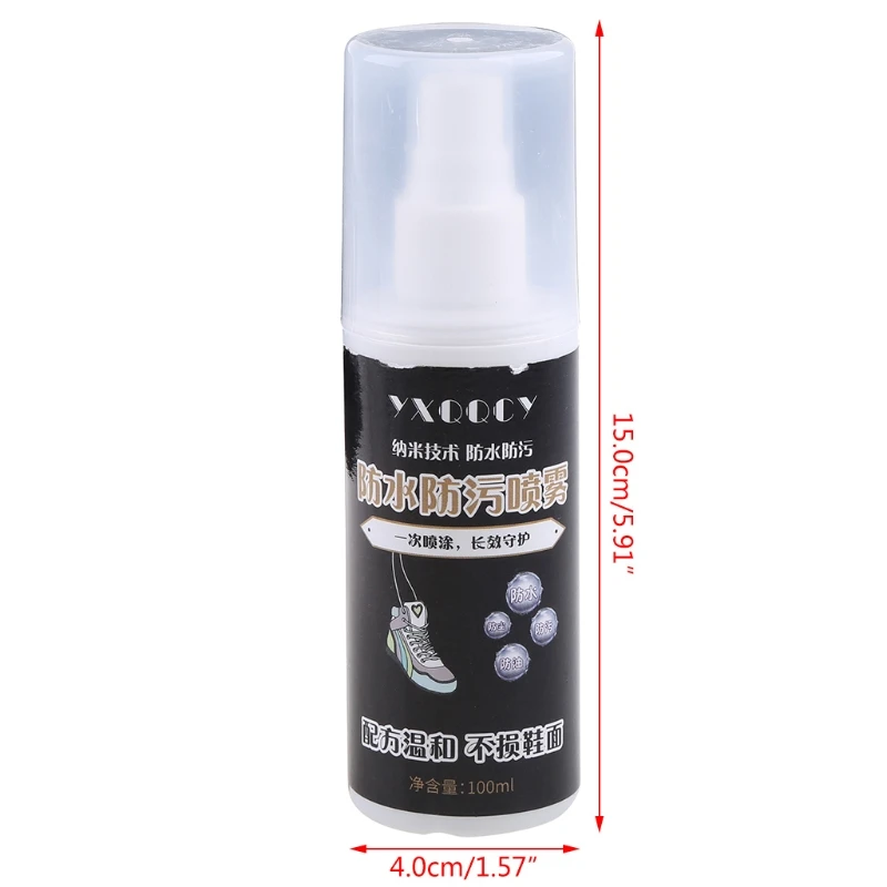 Agua y manchas para zapatos 100ML Spray-Spray impermeable para proteger: zapatillas blancas, gamuza, cuero, malla, lona más