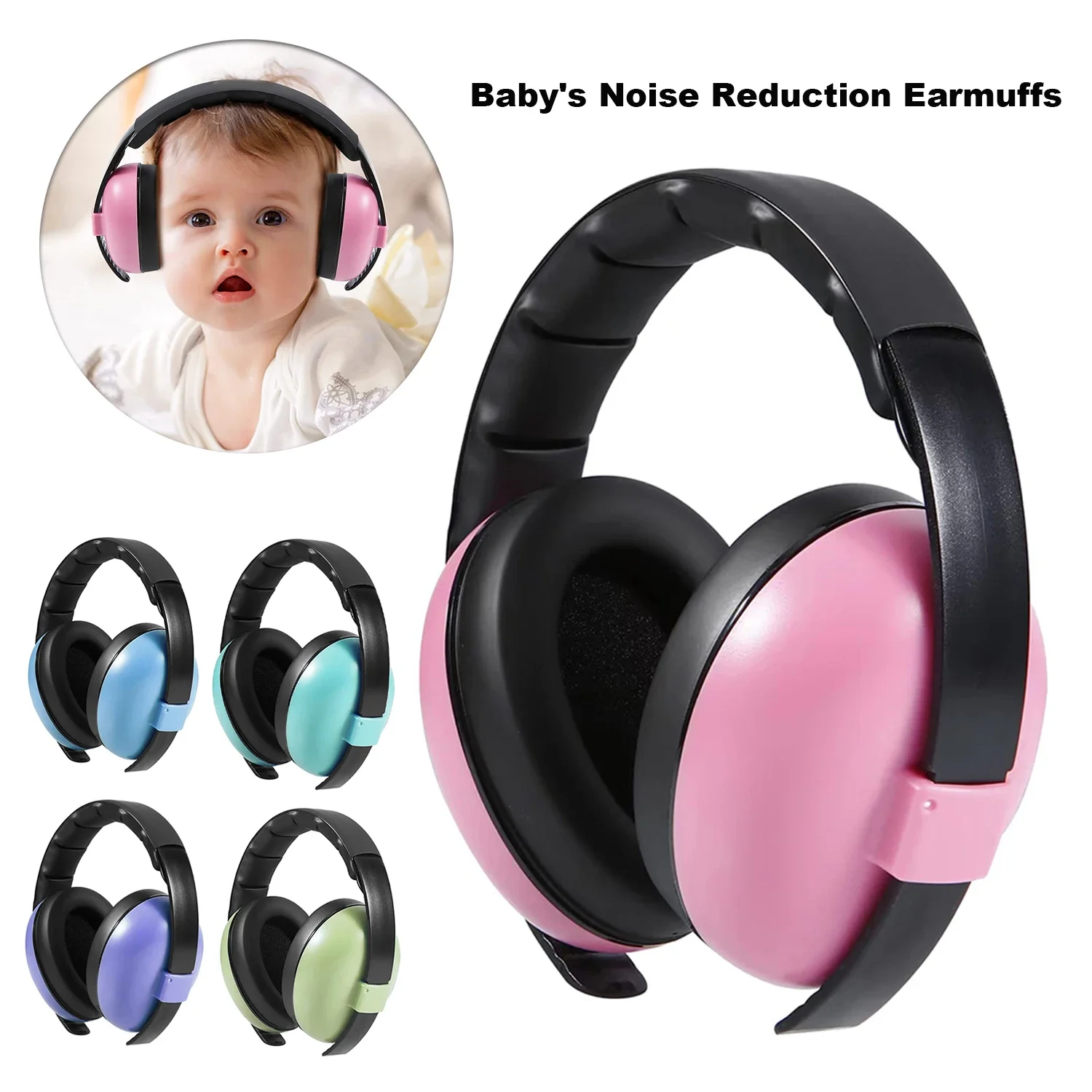 

Anti Noise Child Earmuff Baby Ears Protection Children Sleep Ear Stretcher Headphones Sleeping Earplugs