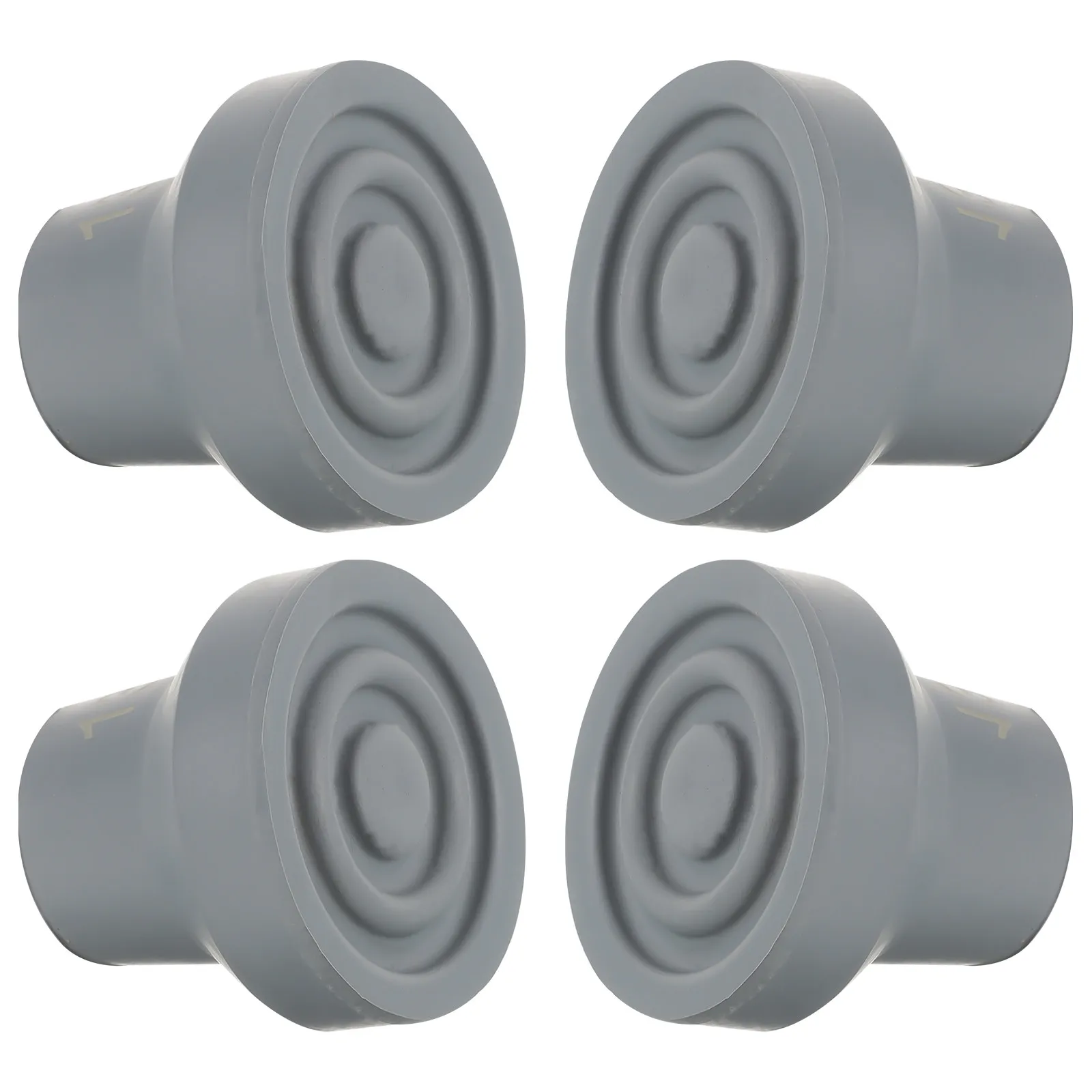 4Pcs Trekking Pole Foot Covers Rubber Crutch Tips Non-Slip Heavy Duty Cane Rubber Feet Replacement Pads Crutches Accessories