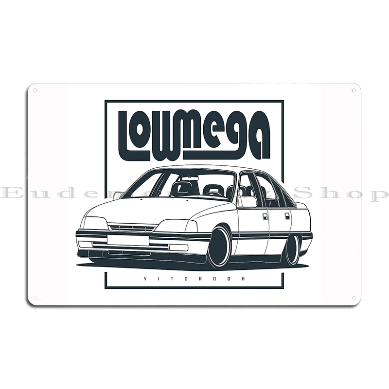 Opel Omega Metal Sign Cinema Kitchen Garage Club Custom Painting Décor Omega Classic Car Tin Sign Posters