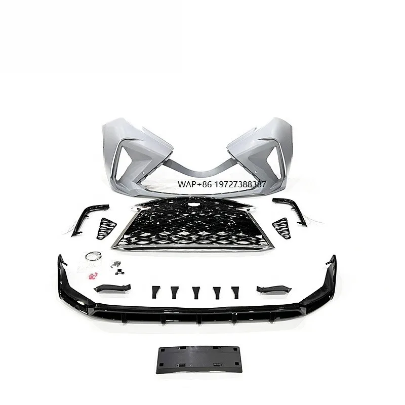 

Sport Style Body Kits for Sienna 2021 2022 PP Front Bumper Lip Spoiler Grille Auto Parts Car Accessories