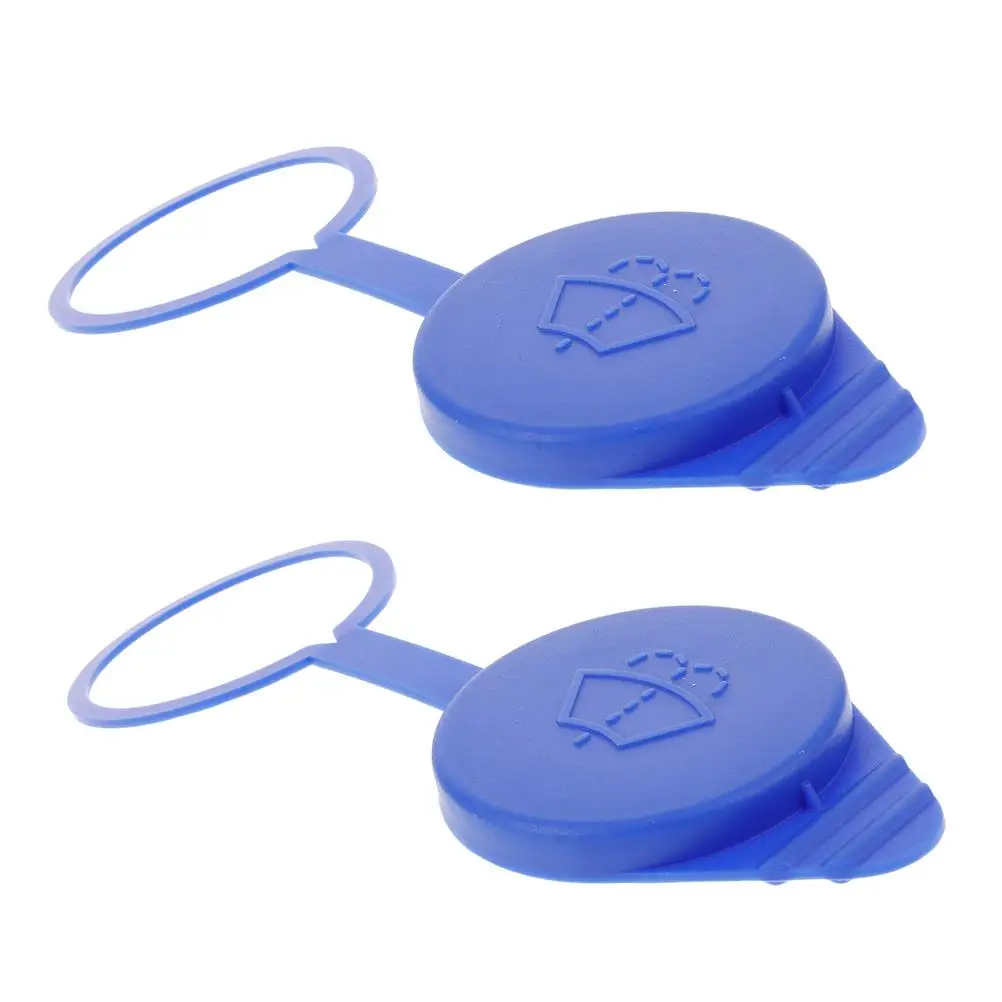 

2PCS Kettle Lid Windshield Washer Fluid Cap Blue Plastic Replacement Coolant Reservoir Cap Car Accessories